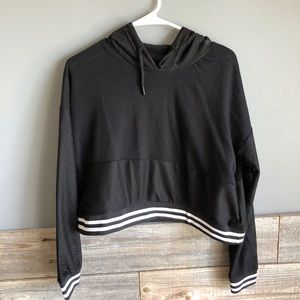 Fabletics mesh crop hoodie